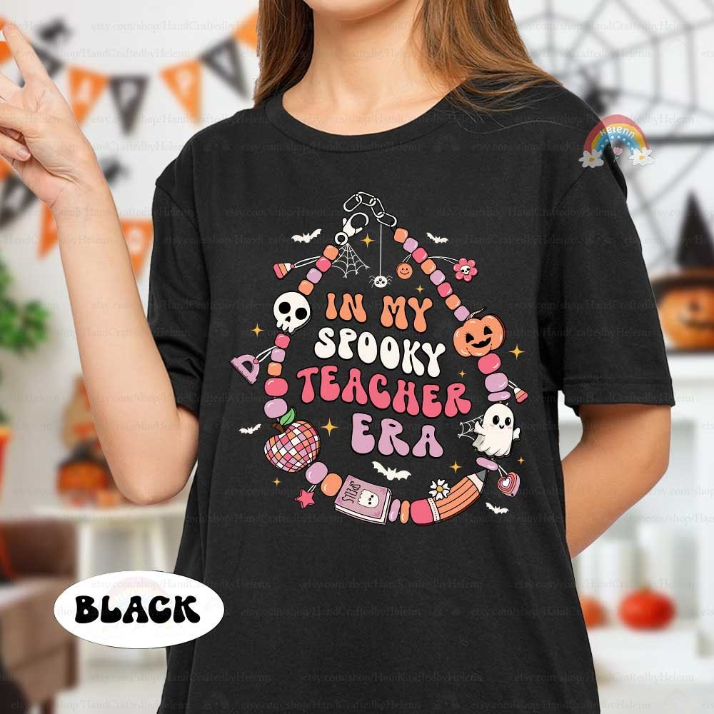Teacher Halloween Shirt, In My Spooky Teacher Era, Trick Or Teach Shirt, Spooktacular Teacher Halloween Sweatshirt, Halloween Teacher Gifts