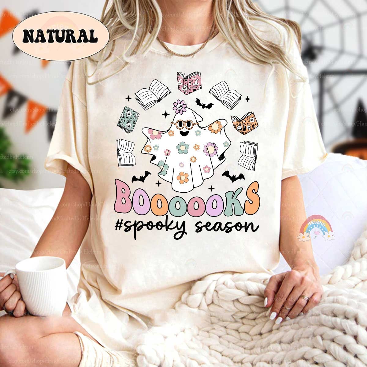 Teacher Halloween Shirt, Read More Books, Spooky Teacher Shirt, Ghost Reading Books Shirt, Librarian Halloween Shirt, Book Lovers Halloween