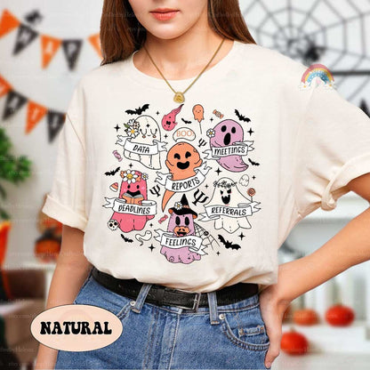 School Psychologist Halloween Shirt, Spooky School Psych Halloween Sweatshirt, Retro Halloween School Psych Ghost Shirt, School Psych Gifts