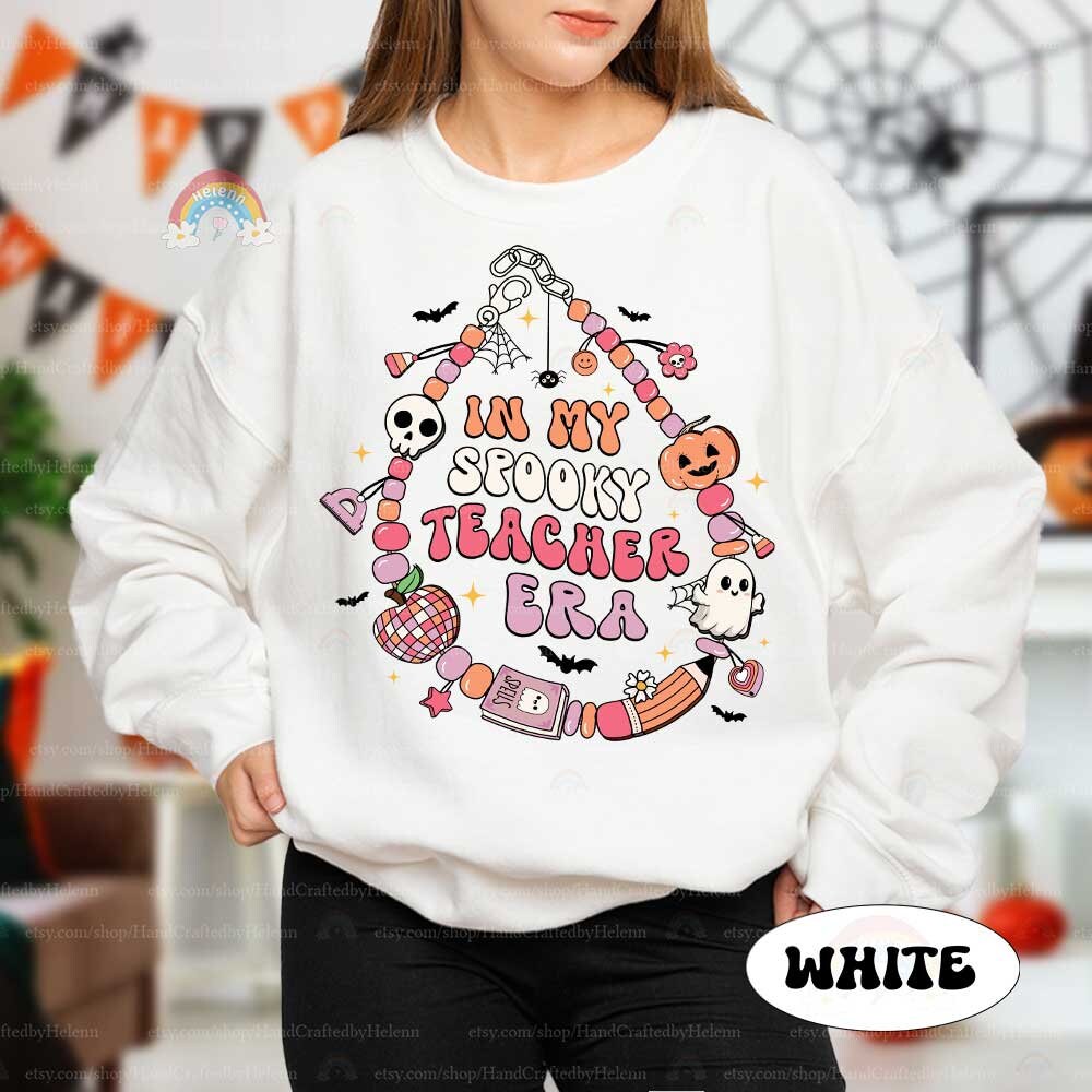 Teacher Halloween Shirt, In My Spooky Teacher Era, Trick Or Teach Shirt, Spooktacular Teacher Halloween Sweatshirt, Halloween Teacher Gifts