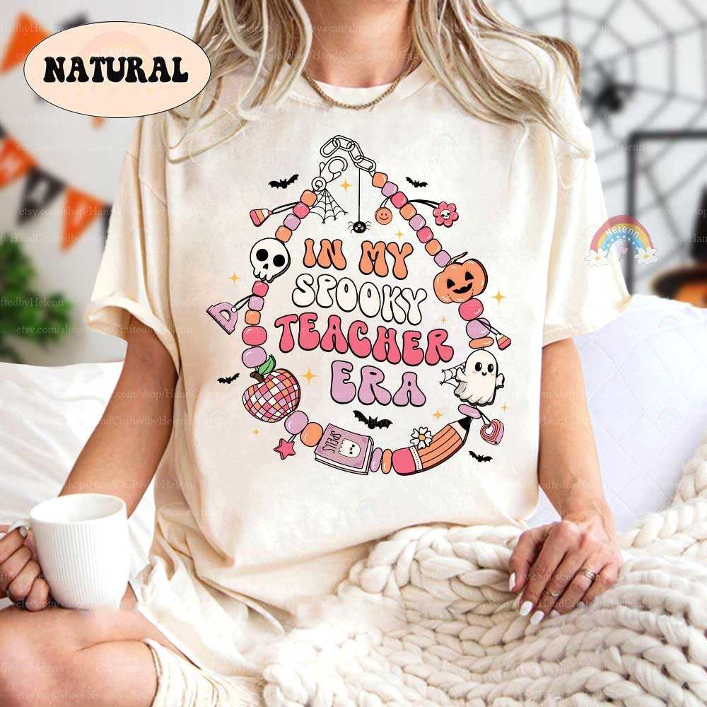 Teacher Halloween Shirt, In My Spooky Teacher Era, Trick Or Teach Shirt, Spooktacular Teacher Halloween Sweatshirt, Halloween Teacher Gifts