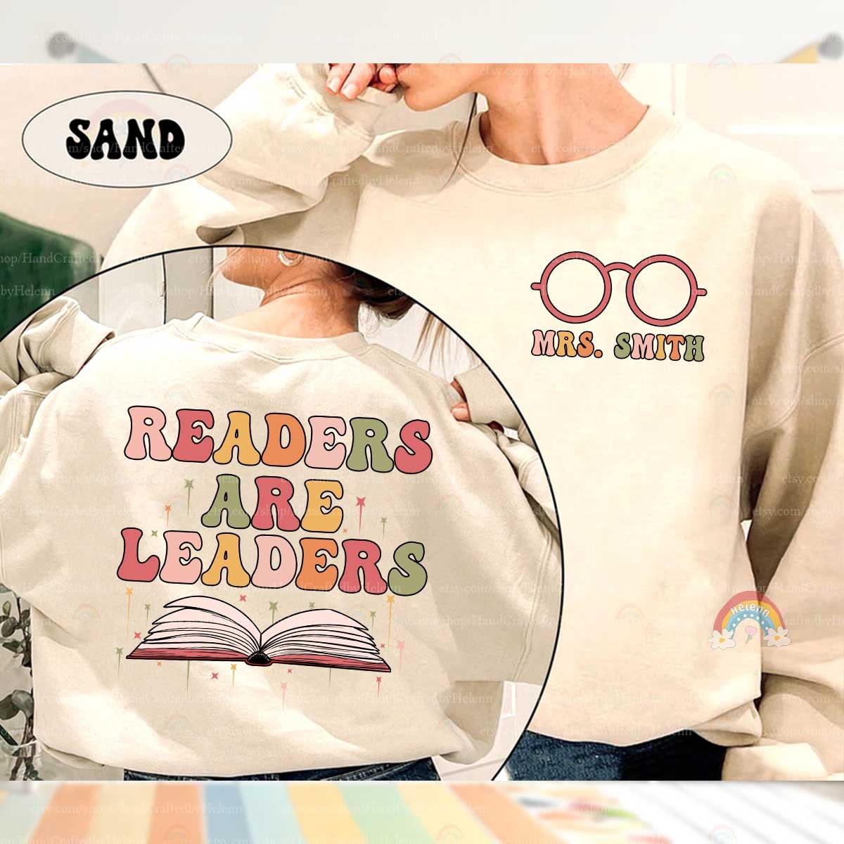 Teacher Shirt, Readers Are Leaders Shirt, Custom Teacher Name Shirt, Cute Librarian Shirt, Teacher Appreciation Gift, Book Lovers Gift