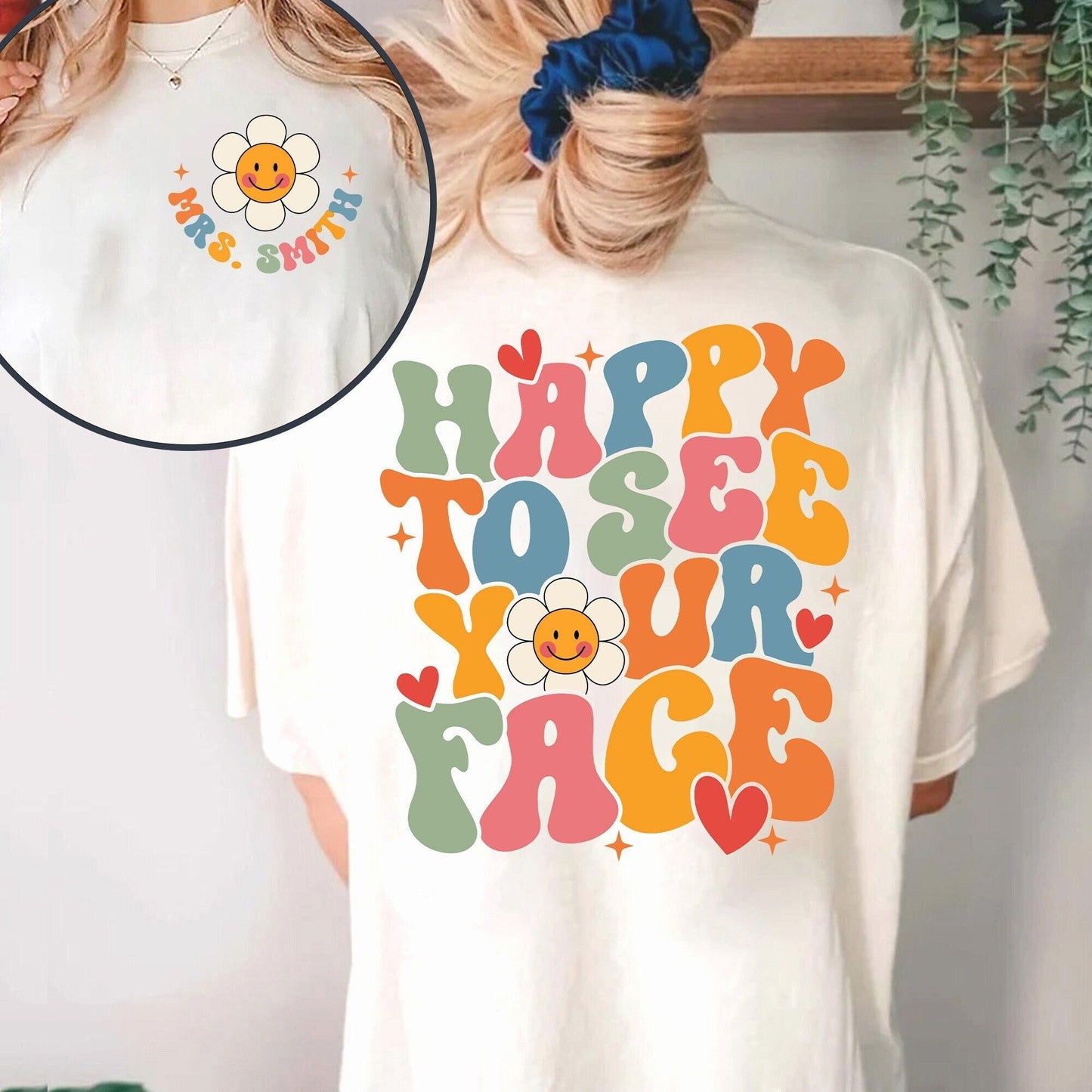 Teacher Shirt, Happy To See Your Face Shirt, Back To School Shirt, First Day Of School, Kindergarten Teacher, Teacher Appreciation Gift