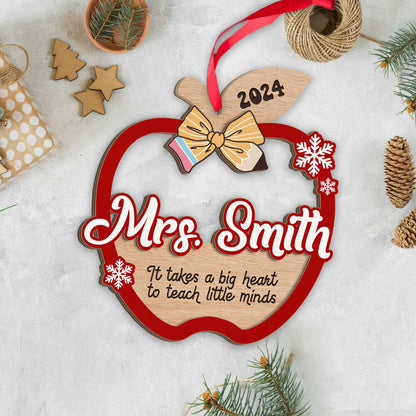 Personalized Teacher Gift, Teacher Christmas Ornament, Thank You Gift Teacher Ornament, Teacher Christmas Gift, Teacher Appreciation Gifts