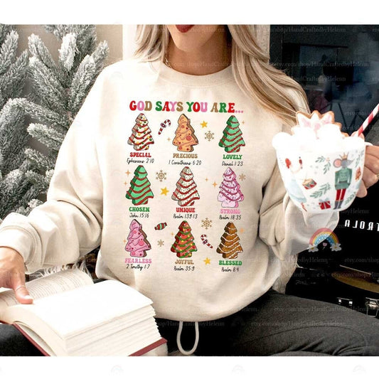 Teacher Christmas Shirt Christian Teacher God Says Teacher, Bible Verse, Kindergarten Teacher Christmas Sweatshirt, Christmas Teacher Gifts