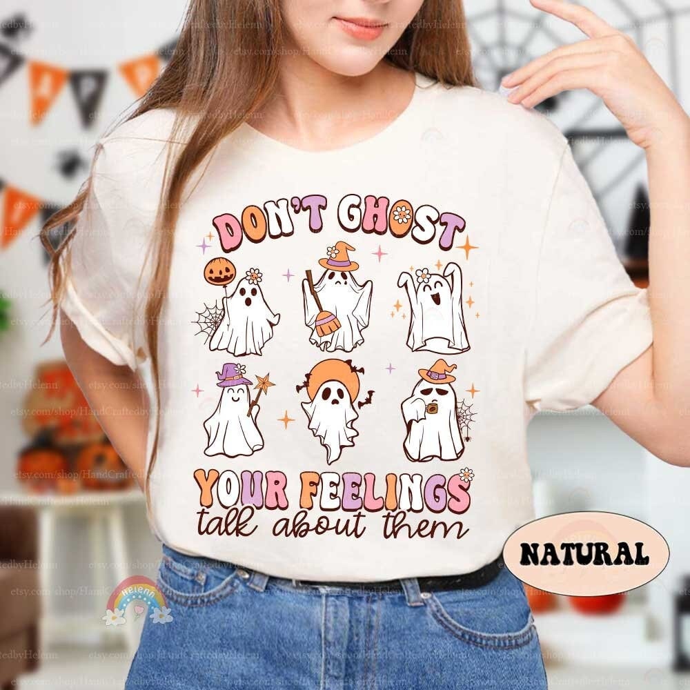 School Psychologist Shirt, Don't Ghost Your Feelings Shirt, Halloween School Psychologist Shirt, Mental Health Halloween, School Psych Gift