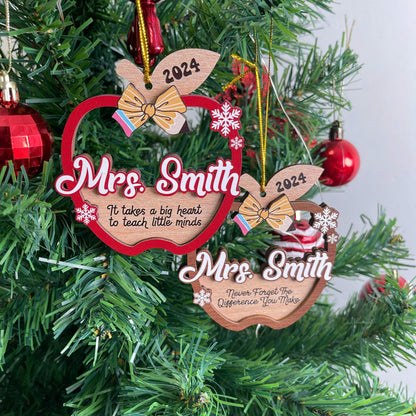 Personalized Teacher Gift, Teacher Christmas Ornament, Thank You Gift Teacher Ornament, Teacher Christmas Gift, Teacher Appreciation Gifts