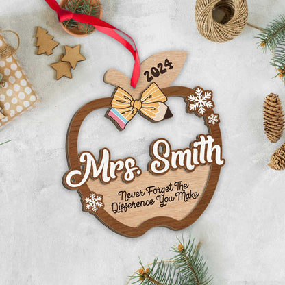 Personalized Teacher Gift, Teacher Christmas Ornament, Thank You Gift Teacher Ornament, Teacher Christmas Gift, Teacher Appreciation Gifts