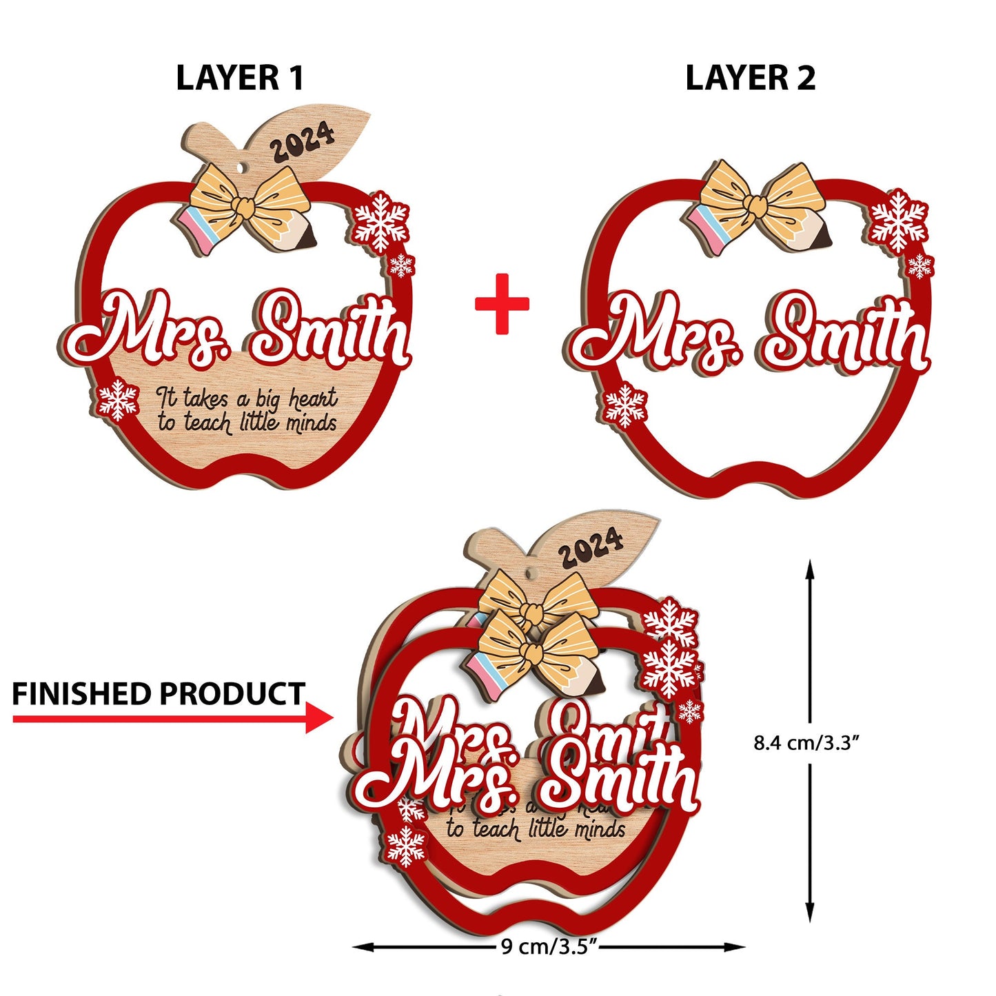 Personalized Teacher Gift, Teacher Christmas Ornament, Thank You Gift Teacher Ornament, Teacher Christmas Gift, Teacher Appreciation Gifts