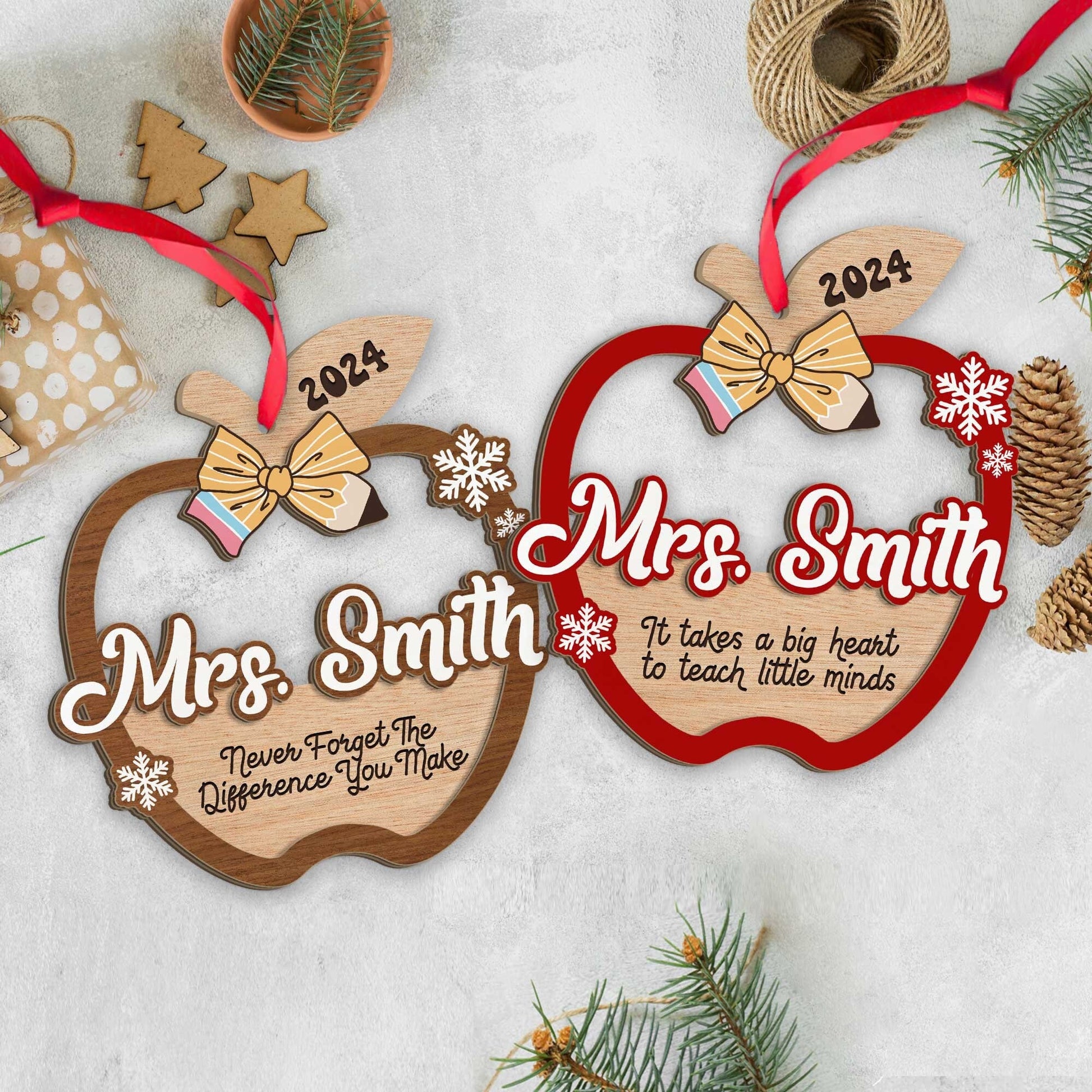 Personalized Teacher Gift, Teacher Christmas Ornament, Thank You Gift Teacher Ornament, Teacher Christmas Gift, Teacher Appreciation Gifts