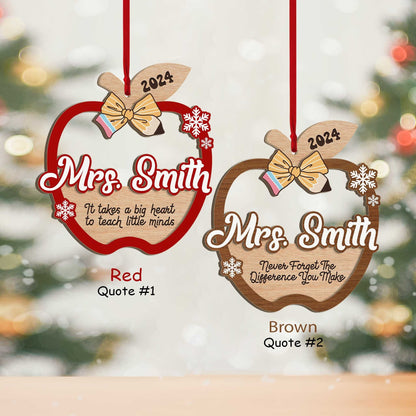 Personalized Teacher Gift, Teacher Christmas Ornament, Thank You Gift Teacher Ornament, Teacher Christmas Gift, Teacher Appreciation Gifts