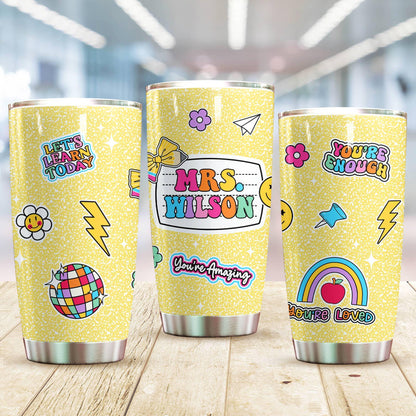 Teacher Personalized Tumbler Composition Book, Teacher Appreciation Gift, Custom Teacher Christmas Gift, Teacher Gifts, Teacher's Day Gift