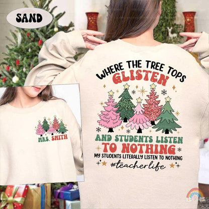 A playful nod to the holiday season, reminding everyone of the challenges of getting students to listen.