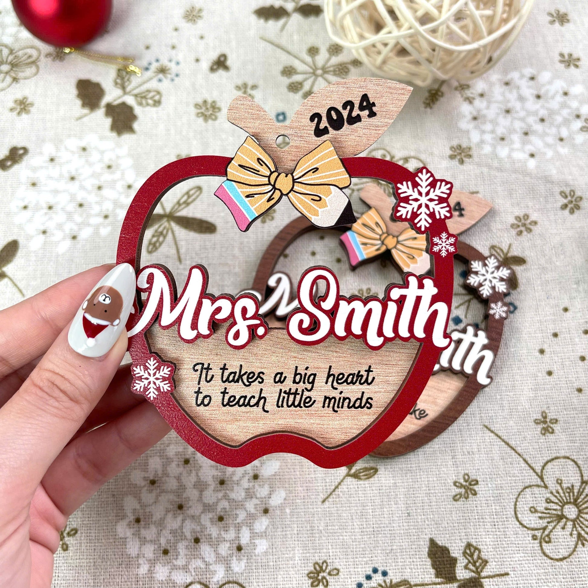 Personalized Teacher Gift, Teacher Christmas Ornament, Thank You Gift Teacher Ornament, Teacher Christmas Gift, Teacher Appreciation Gifts