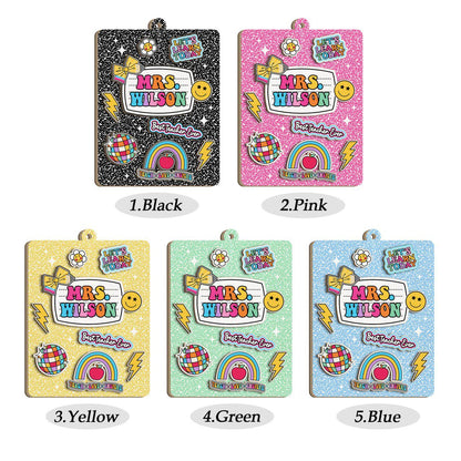 Personalized Teacher Ornament Composition Book, Custom Teacher Christmas Ornament Gift, Teacher Christmas Gift, Teacher Appreciation Gifts