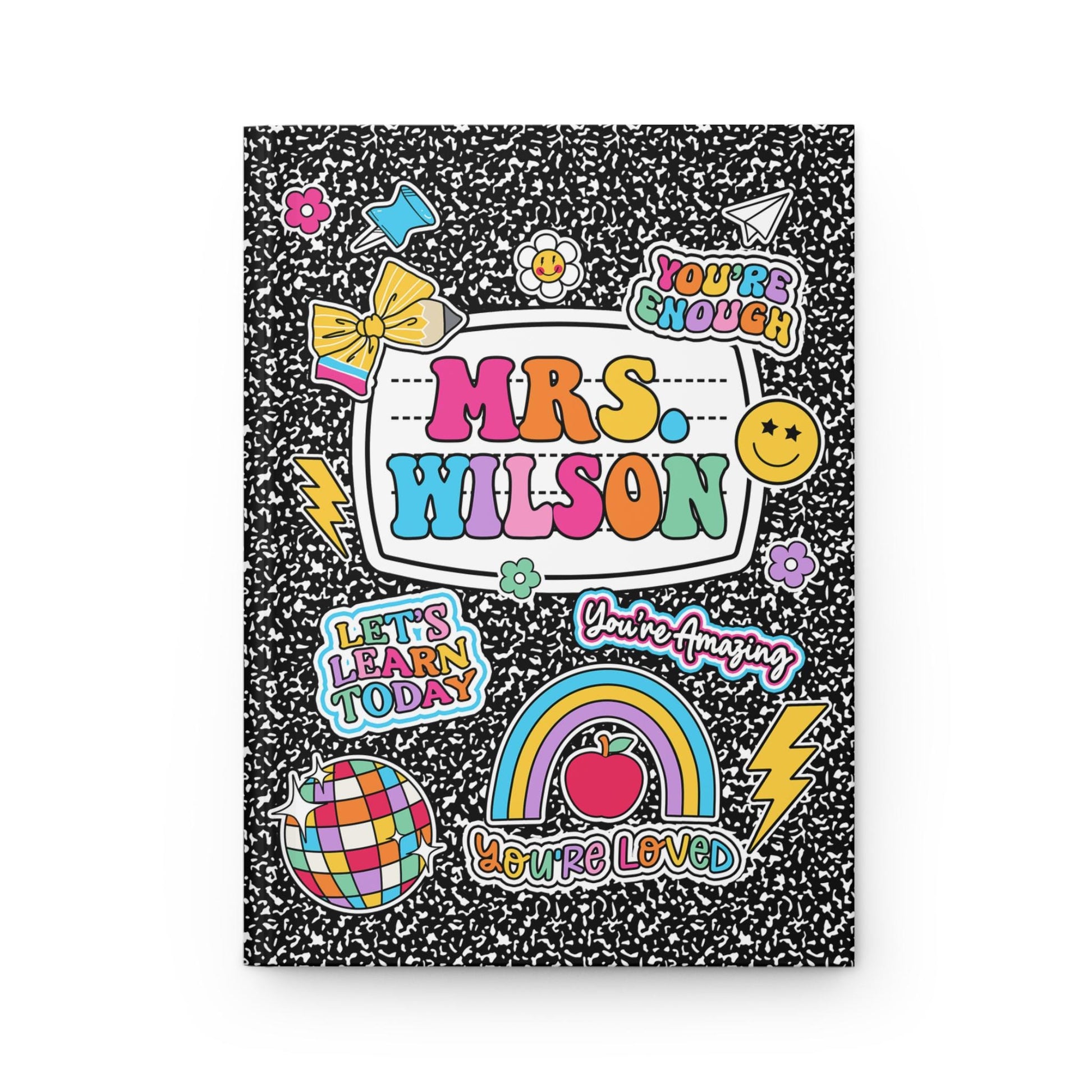 Personalized Teacher Journal Composition Books, Teacher Christmas Gift, Thank You Teacher Gift, End Of Year Gift, Teacher Appreciation Gift