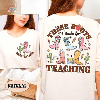 Show your teaching pride with boots, books, and a dash of cowboy charm.