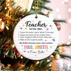 Teacher Christmas Ornament Thank You Gift, Personalized Teacher Gift Teacher Ornament Name, Teacher Appreciation Gift Teacher Christmas Gift
