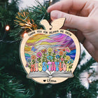 Custom Teacher Suncatcher Ornament, Teacher Christmas Gift, Thank You Teacher Gift, Teacher Appreciation Gift, Thank You For Helping Me Grow