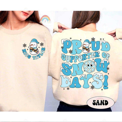 A must-have for snow day enthusiasts, this shirt brings smiles while you wait for that magical school cancellation call.