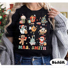 Personalized Christmas Teacher Shirt, Groovy Teacher Christmas Sweatshirt, Custom Teacher Gift, Kindergarten Teacher, Christmas Teacher Gift