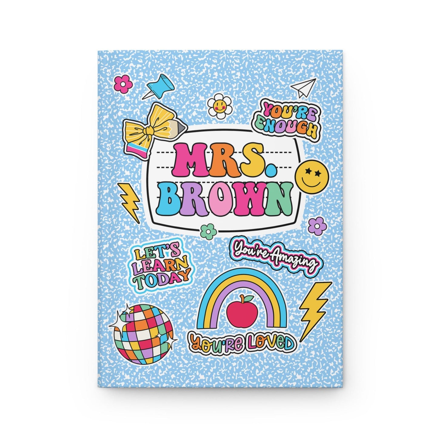 Personalized Teacher Journal Composition Books, Teacher Christmas Gift, Thank You Teacher Gift, End Of Year Gift, Teacher Appreciation Gift