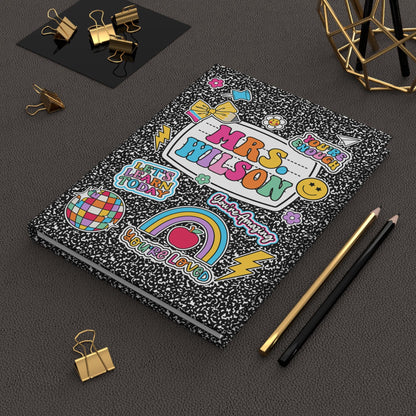 Personalized Teacher Journal Composition Books, Teacher Christmas Gift, Thank You Teacher Gift, End Of Year Gift, Teacher Appreciation Gift