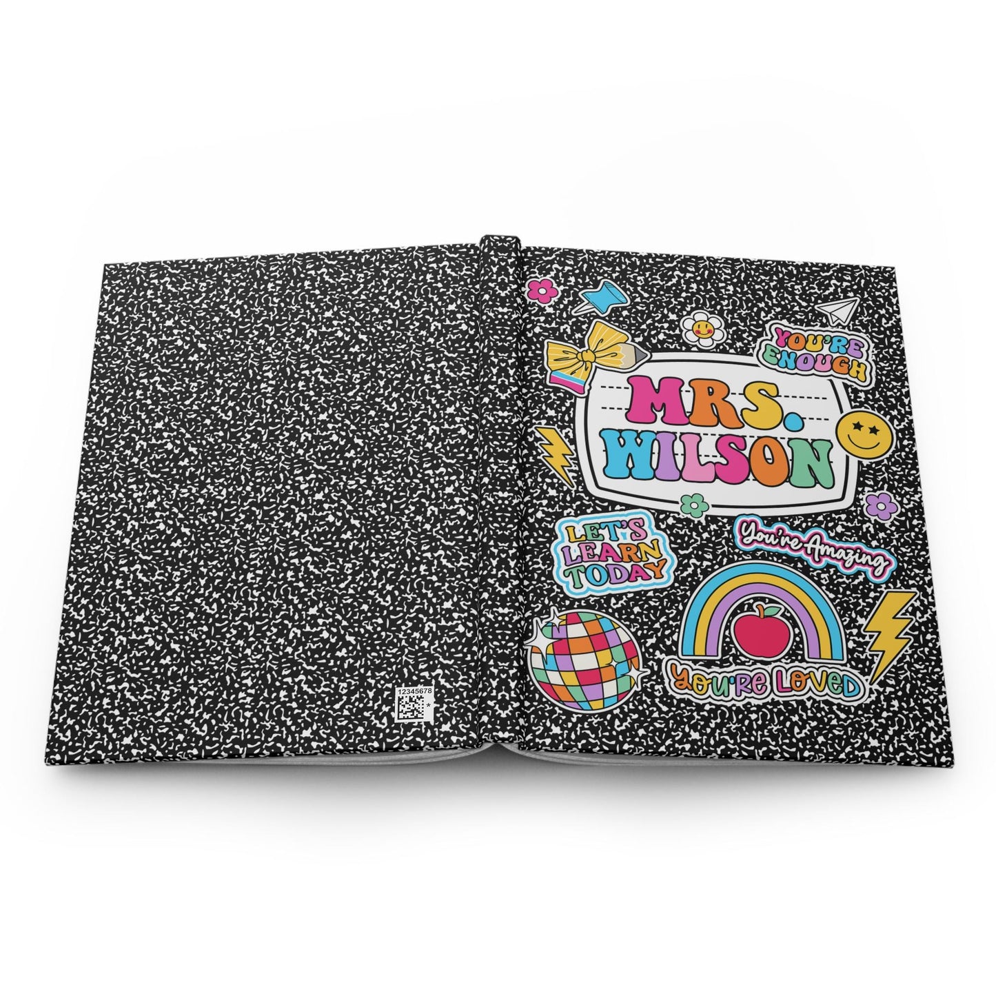 Personalized Teacher Journal Composition Books, Teacher Christmas Gift, Thank You Teacher Gift, End Of Year Gift, Teacher Appreciation Gift