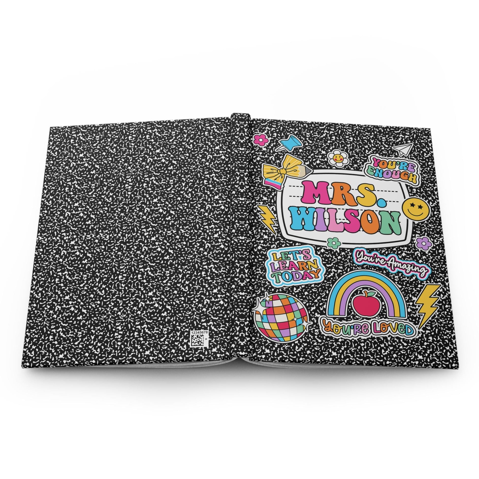 Personalized Teacher Journal Composition Books, Teacher Christmas Gift, Thank You Teacher Gift, End Of Year Gift, Teacher Appreciation Gift