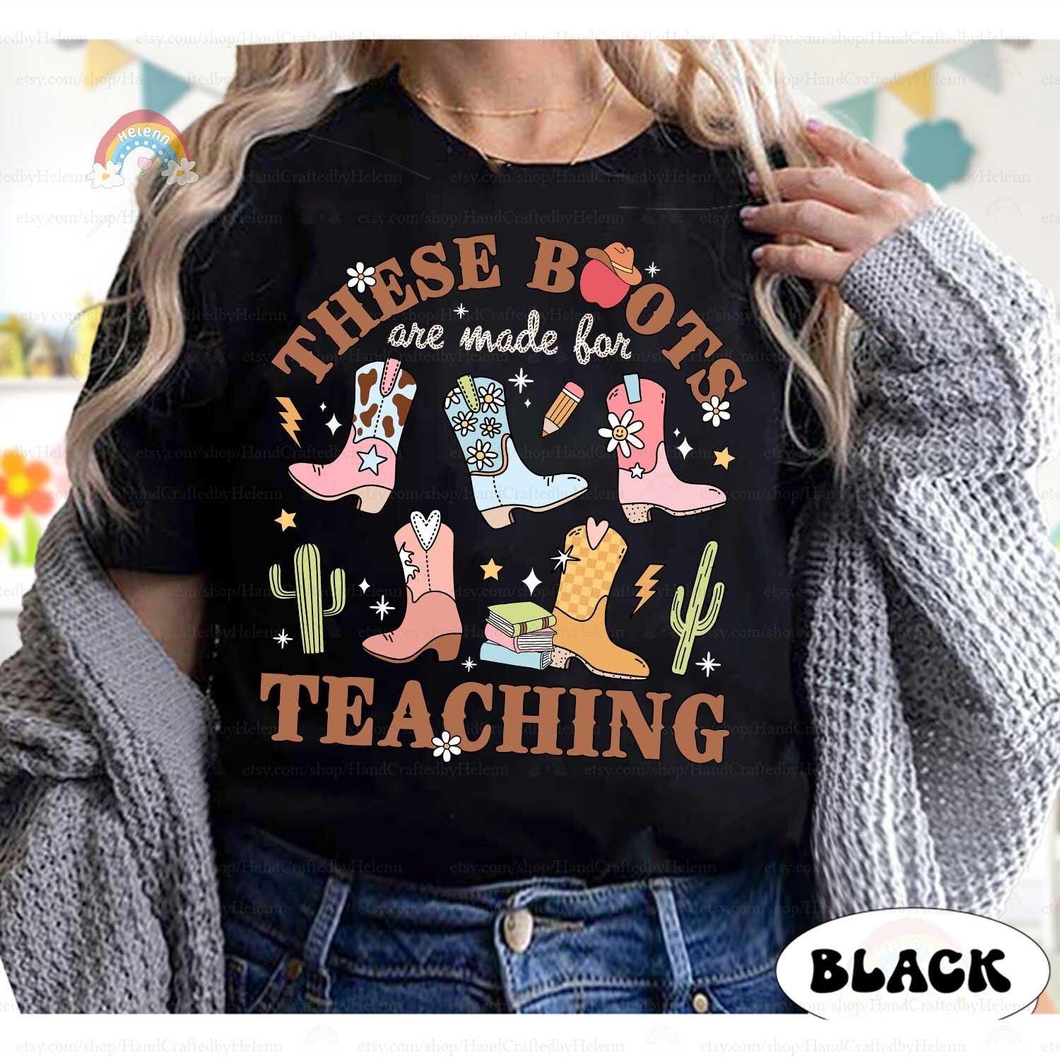 Celebrate the teacher who strides into the classroom with as much style as wisdom. This fun, Western-themed design brings the perfect mix of boots, books, and bright ideas, making it an ideal gift for educators with a flair for the unique.