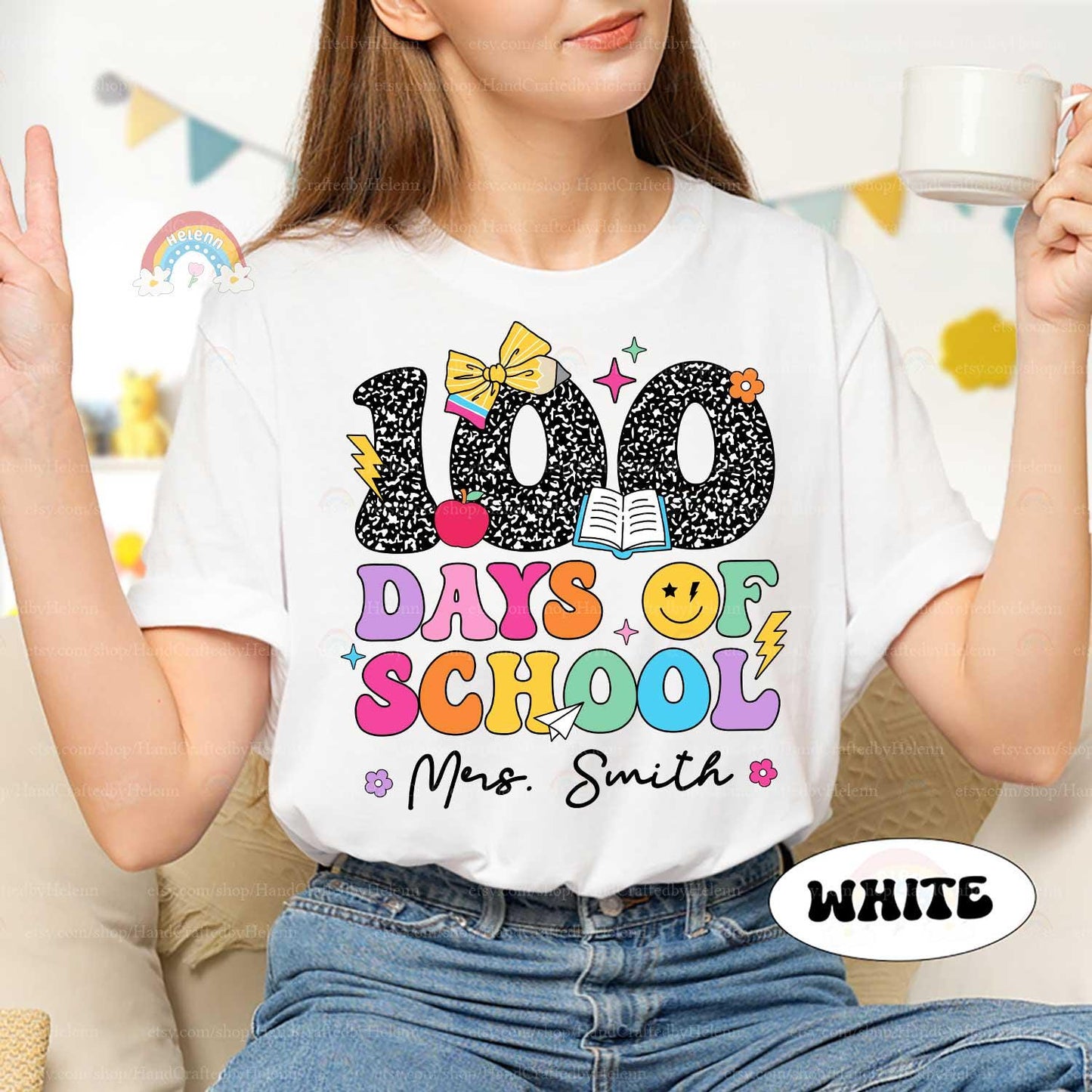 Custom 100 Days of School Shirt, Teacher Shirt Group 100th Day Of School, Celebrate 100th Day Shirt, School Shirt, Teacher Appreciation Gift