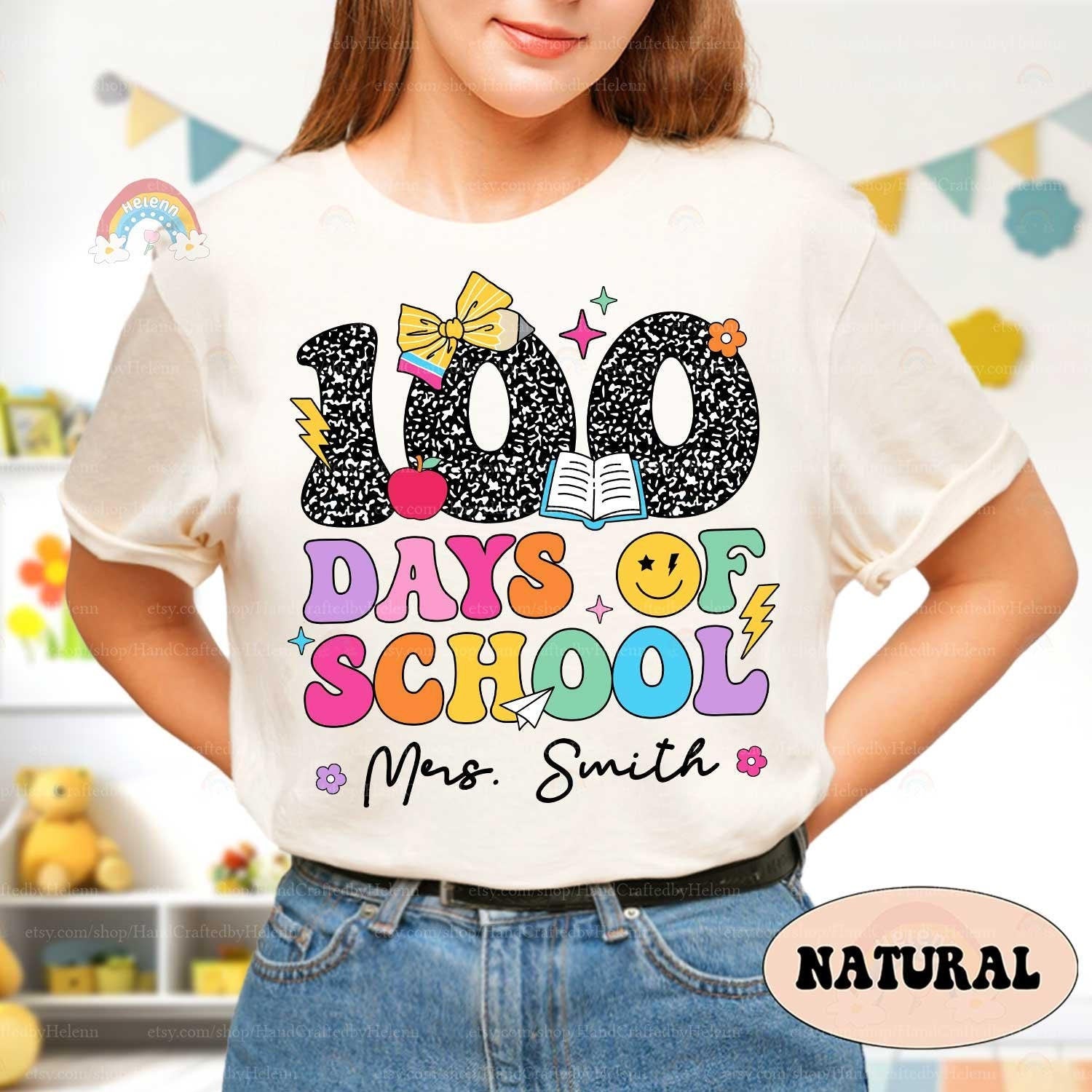 Custom 100 Days of School Shirt, Teacher Shirt Group 100th Day Of School, Celebrate 100th Day Shirt, School Shirt, Teacher Appreciation Gift