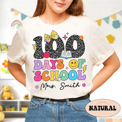 Custom 100 Days of School Shirt, Teacher Shirt Group 100th Day Of School, Celebrate 100th Day Shirt, School Shirt, Teacher Appreciation Gift