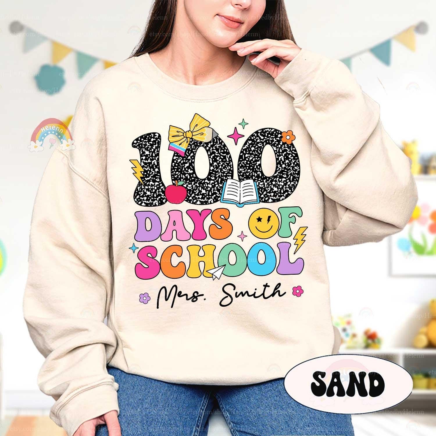 Custom 100 Days of School Shirt, Teacher Shirt Group 100th Day Of School, Celebrate 100th Day Shirt, School Shirt, Teacher Appreciation Gift