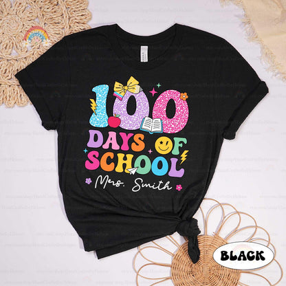 Custom 100 Days of School Shirt, Teacher Shirt Group 100th Day Of School, Celebrate 100th Day Shirt, School Shirt, Teacher Appreciation Gift