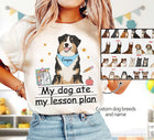 Custom Teacher Shirt My Dog Ate My Lesson Plan, Funny Teacher Shirt, Kindergarten Teacher, Dog Mom Teacher Life, Teacher Appreciation Gift