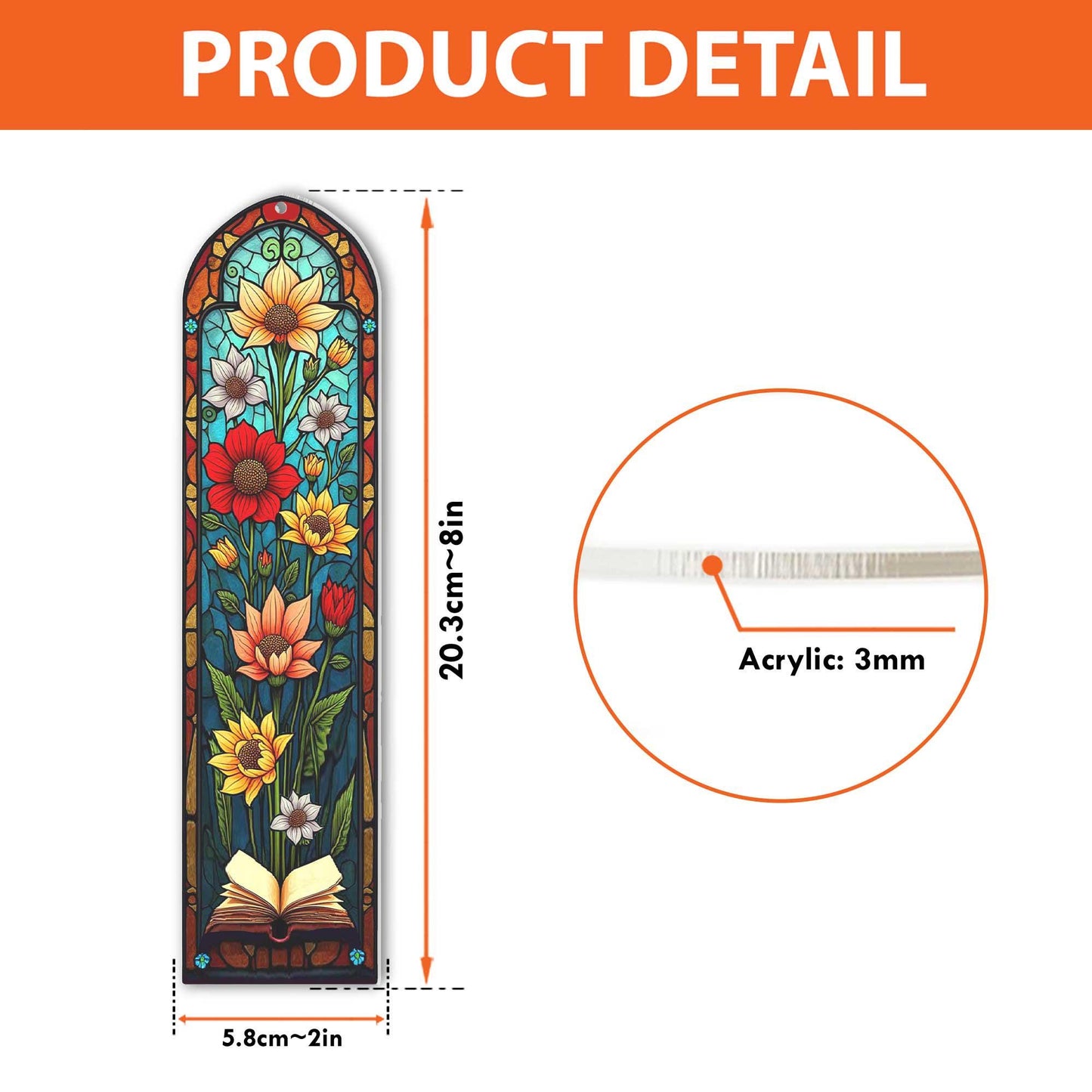 Personalized Teacher Stained Glass Sun Catcher Bookmarks, Teacher Appreciation Gift, Transparent Bookmark, Teacher's Day Gift, Teacher Gifts