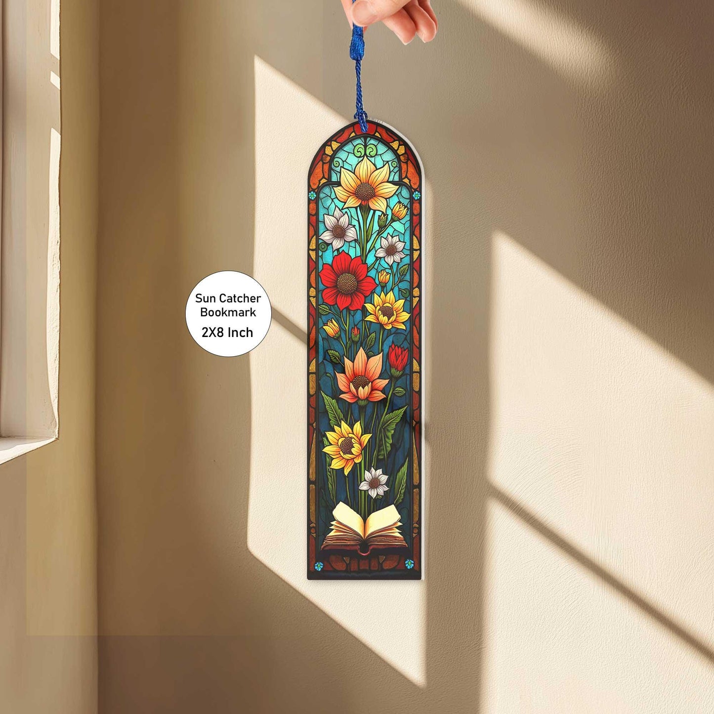 Personalized Teacher Stained Glass Sun Catcher Bookmarks, Teacher Appreciation Gift, Transparent Bookmark, Teacher's Day Gift, Teacher Gifts