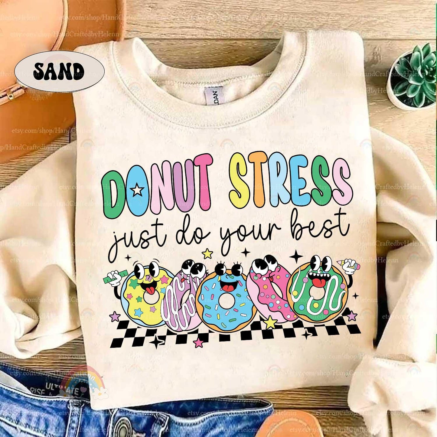 Teacher Test Day Shirt Donut Stress Just Do Your Best Shirt, Cute Teacher Testing Shirt, State Testing Shirt, Teacher Appreciation Gifts