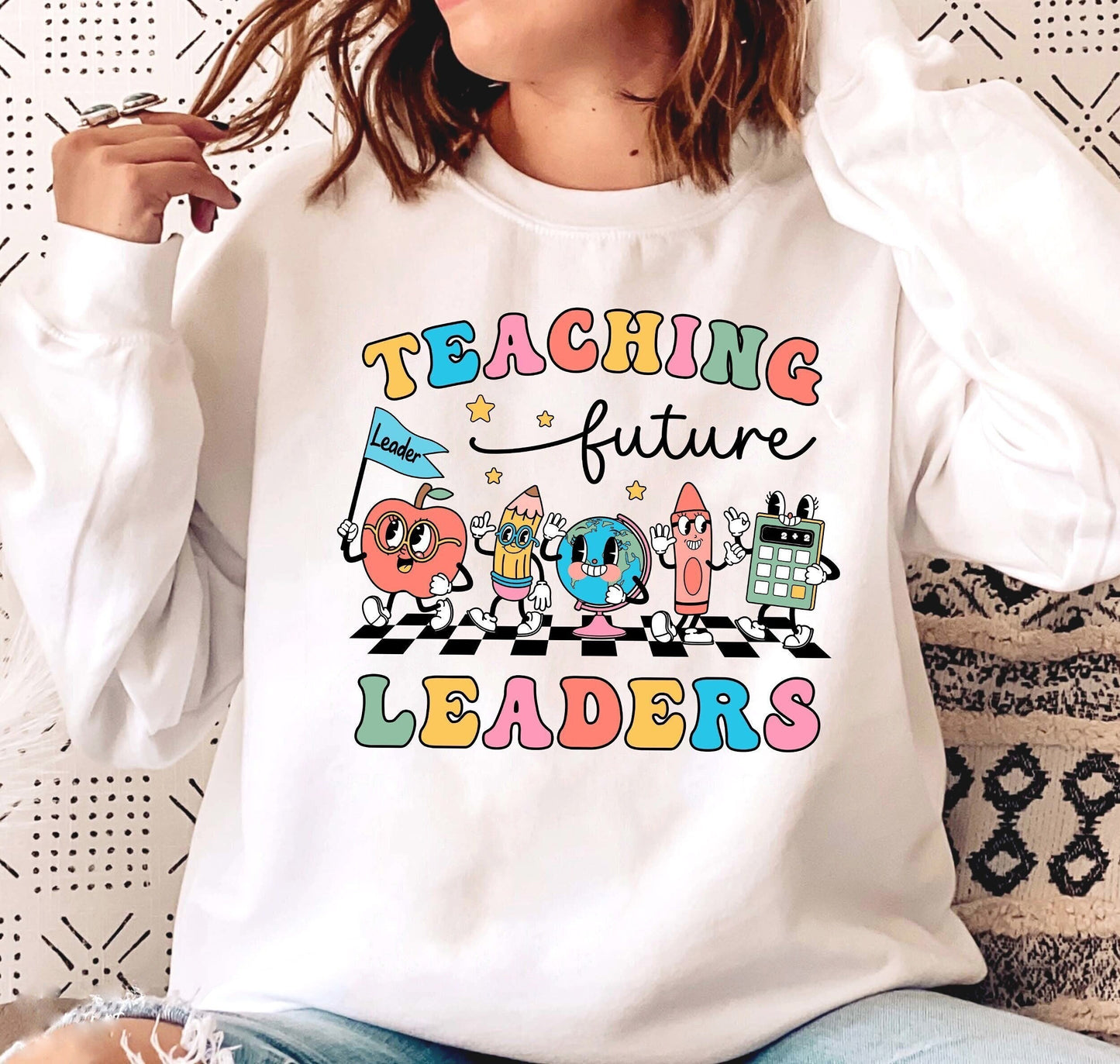 Teacher Shirt, Teaching Future Leaders Shirt, Kindergarten Teacher, Teacher Life, Gift For Teacher Back To School, Teacher Appreciation Gift