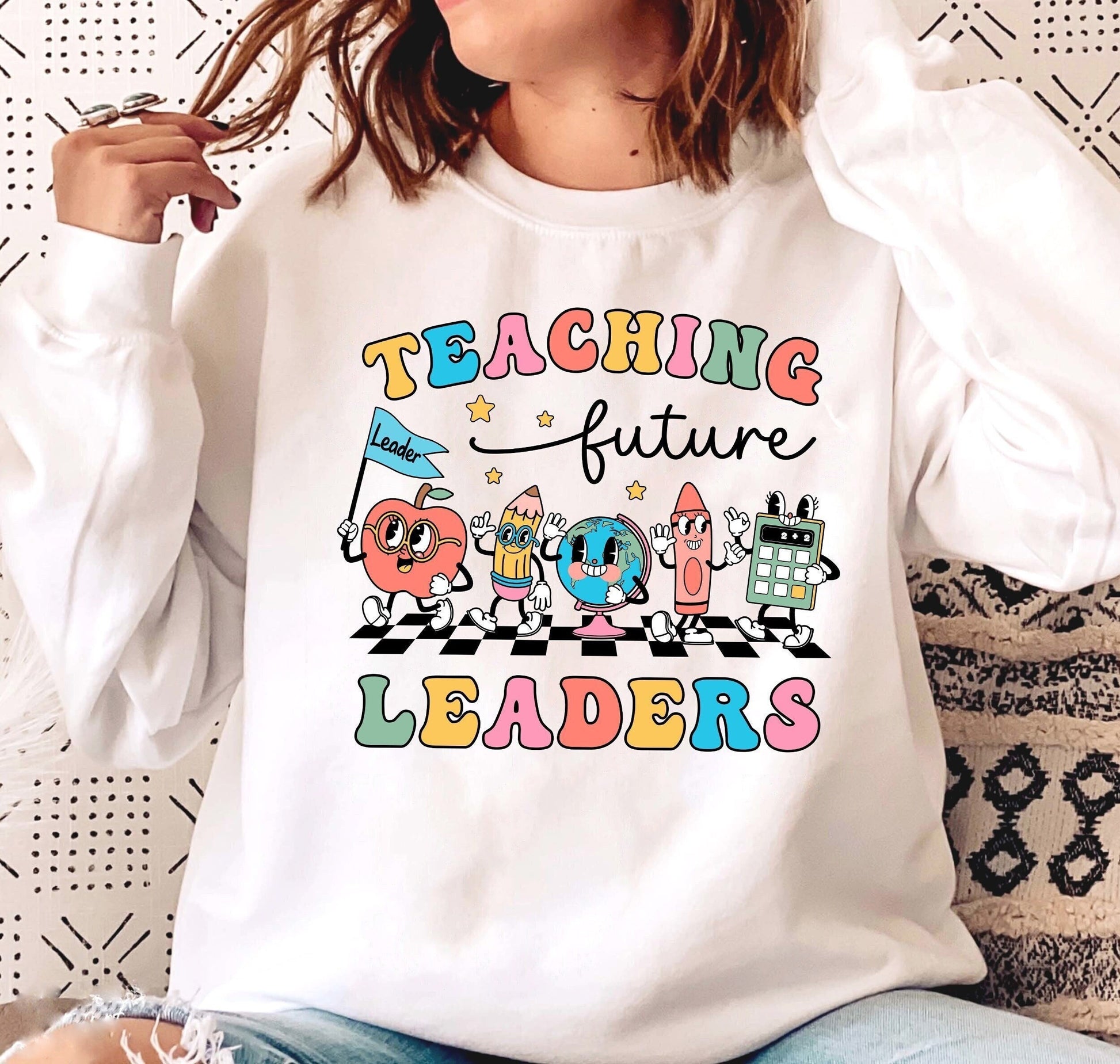 Teacher Shirt, Teaching Future Leaders Shirt, Kindergarten Teacher, Teacher Life, Gift For Teacher Back To School, Teacher Appreciation Gift