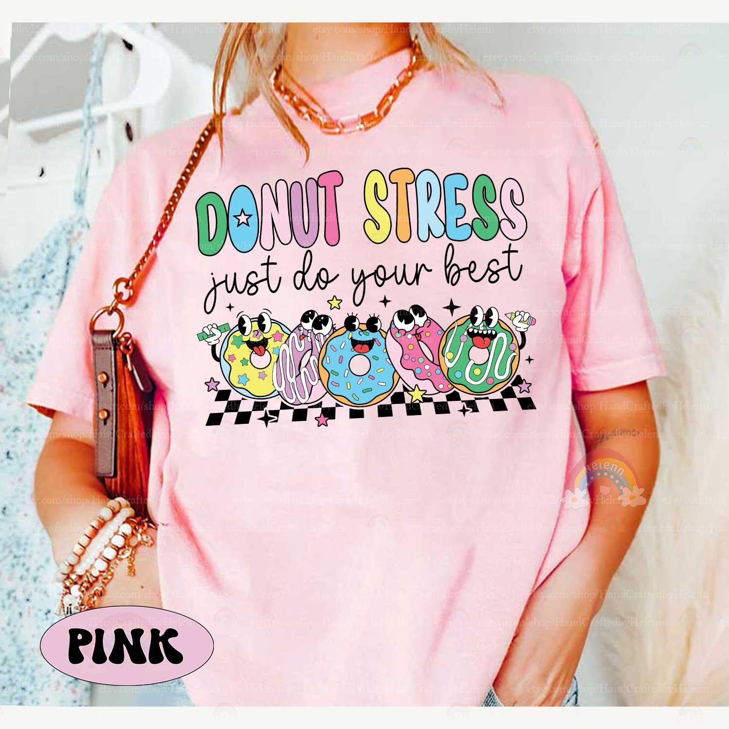 Teacher Test Day Shirt Donut Stress Just Do Your Best Shirt, Cute Teacher Testing Shirt, State Testing Shirt, Teacher Appreciation Gifts