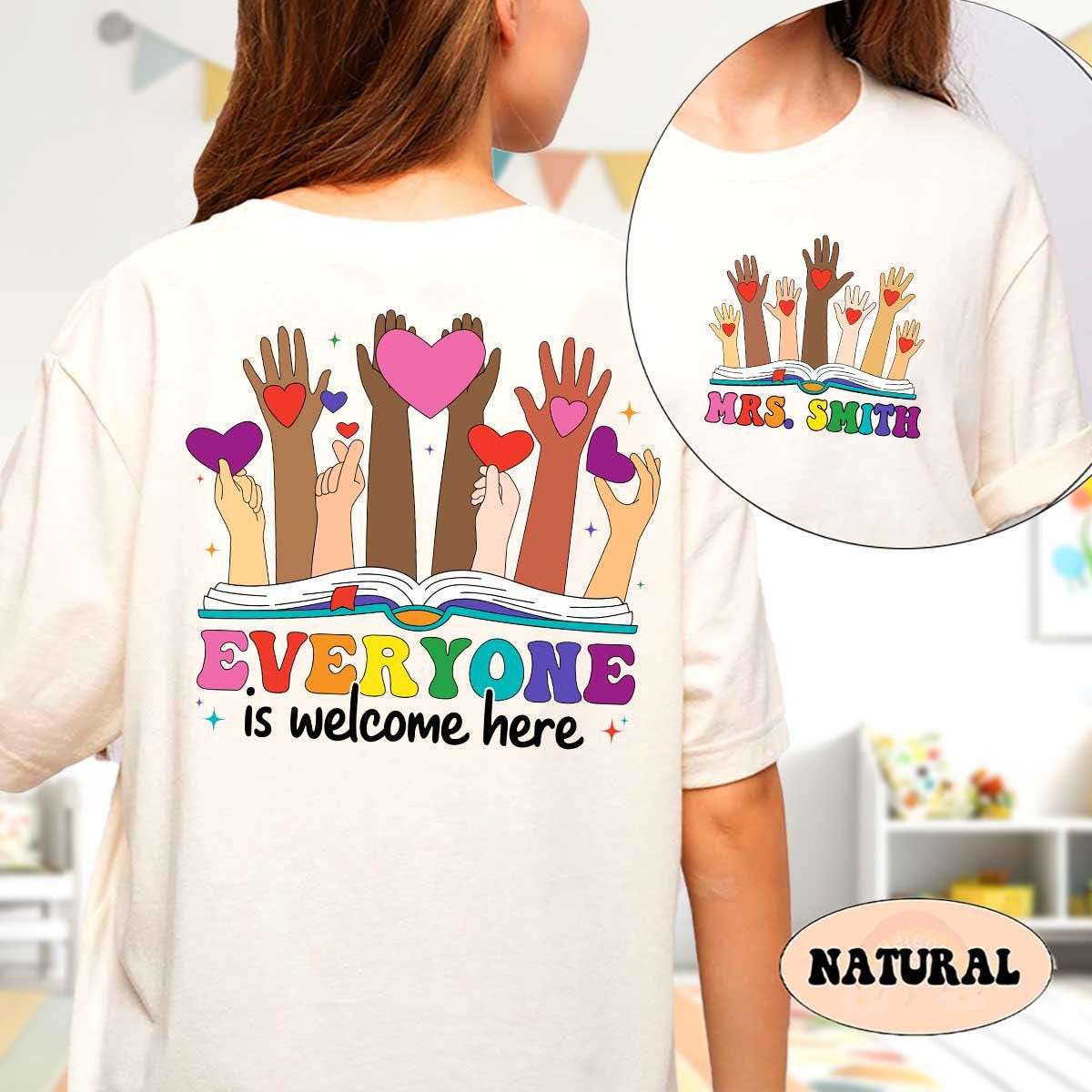 Teacher Shirt Everyone is Welcome Here Shirt, Inclusion Shirt, Idaho Teacher Shirt, Protest And Resist Tshirt, Teacher Appreciation Gift