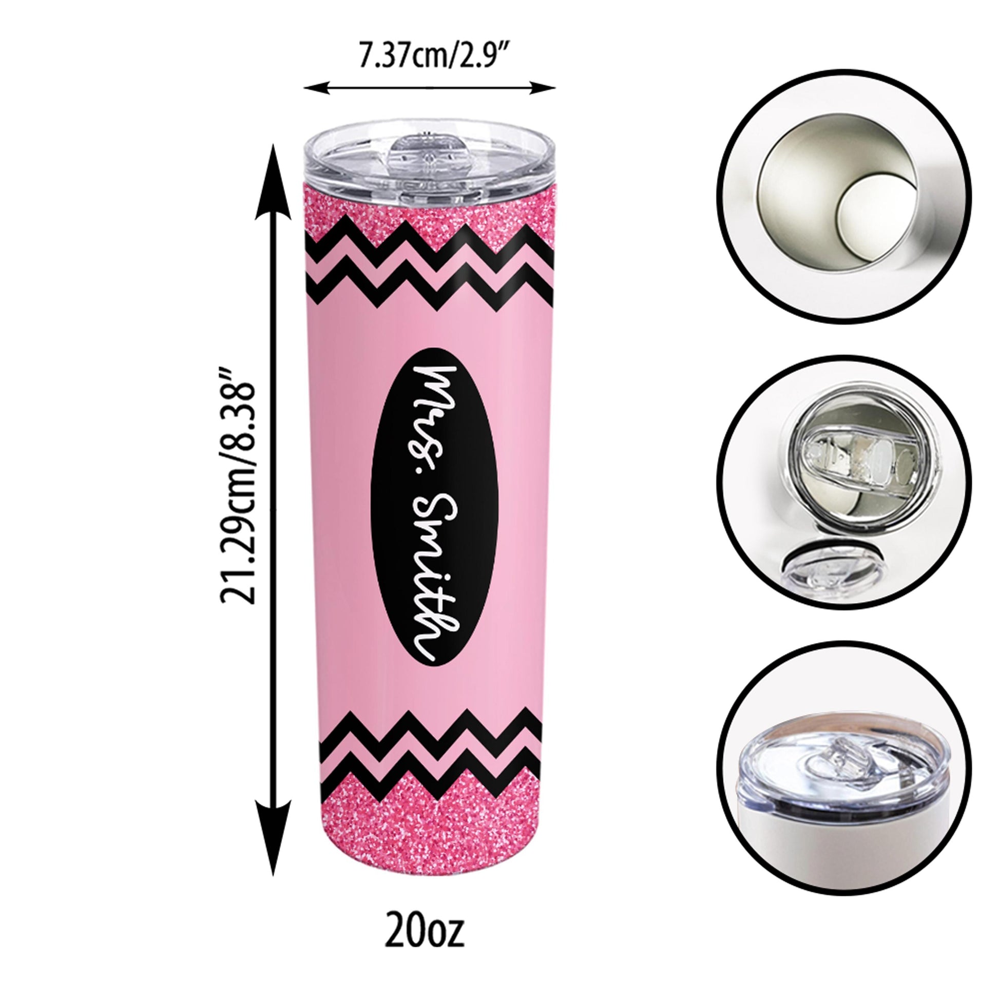 Looking for the perfect thank-you gift? This glittery purple tumbler with your teacher’s name is a thoughtful and practical surprise they’ll use daily!