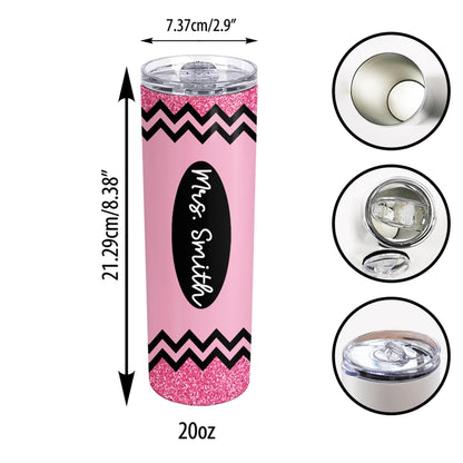 Looking for the perfect thank-you gift? This glittery purple tumbler with your teacher’s name is a thoughtful and practical surprise they’ll use daily!