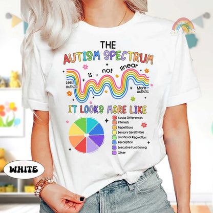 Sped Teacher Shirt Autism Acceptance Shirt, Autism Teacher Spectrum Is Not Linear, SPED Teacher Gift, Neurodiversity Shirt, Autism Awareness
