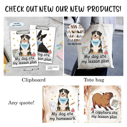 Custom Teacher Shirt My Dog Ate My Lesson Plan, Funny Teacher Shirt, Kindergarten Teacher, Dog Mom Teacher Life, Teacher Appreciation Gift