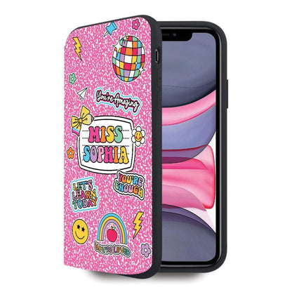 Personalized Teacher Phone Case Composition Book Phone Case, Teacher Gift, Custom Teacher Name, Teacher Life, Teacher Appreciation Gifts