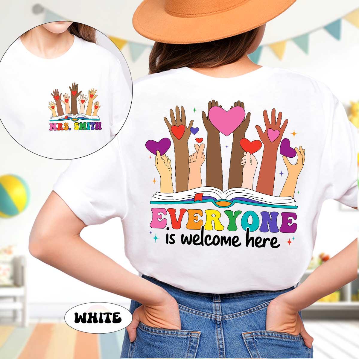 Teacher Shirt Everyone is Welcome Here Shirt, Inclusion Shirt, Idaho Teacher Shirt, Protest And Resist Tshirt, Teacher Appreciation Gift