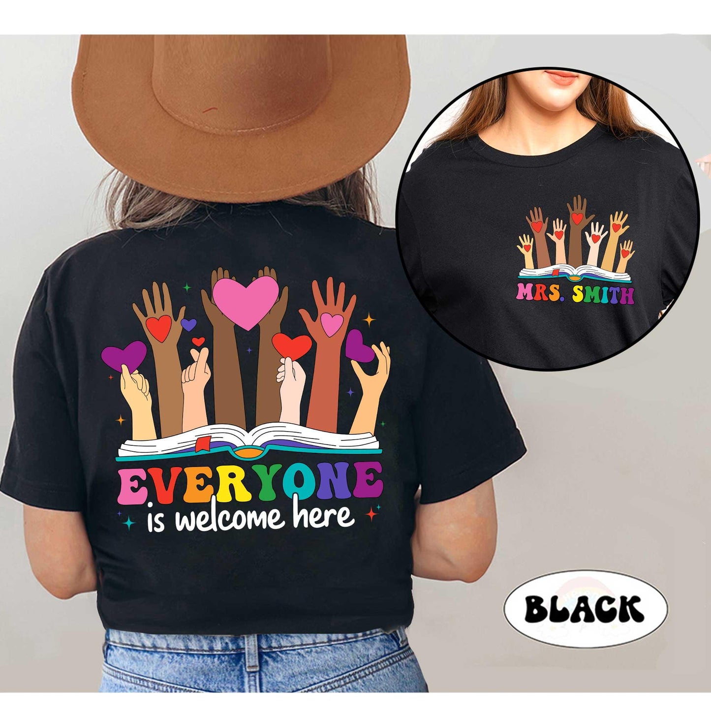 Teacher Shirt Everyone is Welcome Here Shirt, Inclusion Shirt, Idaho Teacher Shirt, Protest And Resist Tshirt, Teacher Appreciation Gift